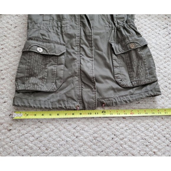 MANGO Olive Green Military Jacket + Faux Fur Vest - Picture 10 of 15